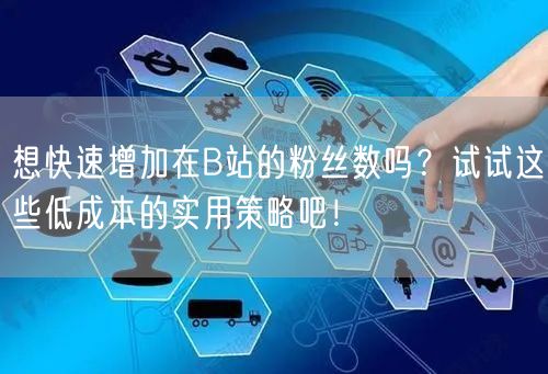 想快速增加在B站的粉丝数吗？试试这些低成本的实用策略吧！