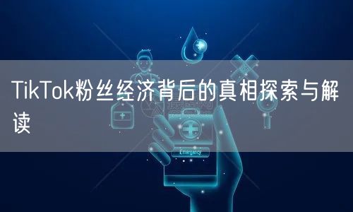 TikTok粉丝经济背后的真相探索与解读