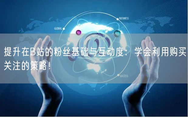 提升在B站的粉丝基础与互动度：学会利用购买关注的策略！