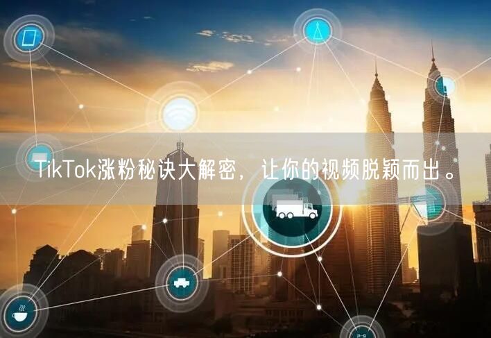 TikTok涨粉秘诀大解密，让你的视频脱颖而出。