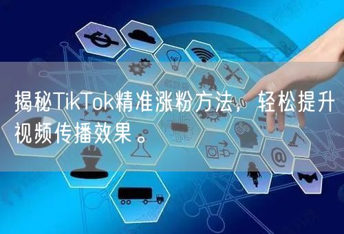 揭秘TikTok精准涨粉方法，轻松提升视频传播效果。