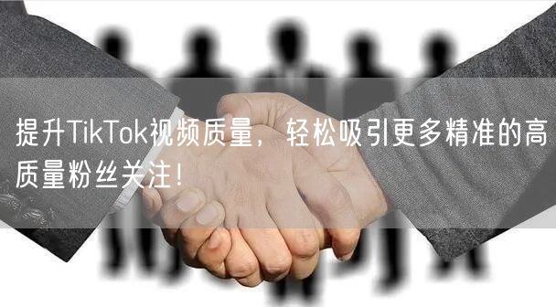 提升TikTok视频质量，轻松吸引更多精准的高质量粉丝关注！
