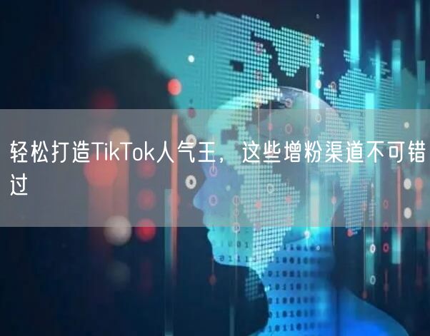 轻松打造TikTok人气王，这些增粉渠道不可错过