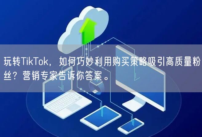 玩转TikTok，如何巧妙利用购买策略吸引高质量粉丝？营销专家告诉你答案。