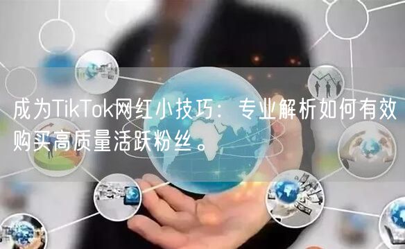 成为TikTok网红小技巧：专业解析如何有效购买高质量活跃粉丝。