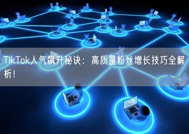 TikTok人气飙升秘诀：高质量粉丝增长技巧全解析！