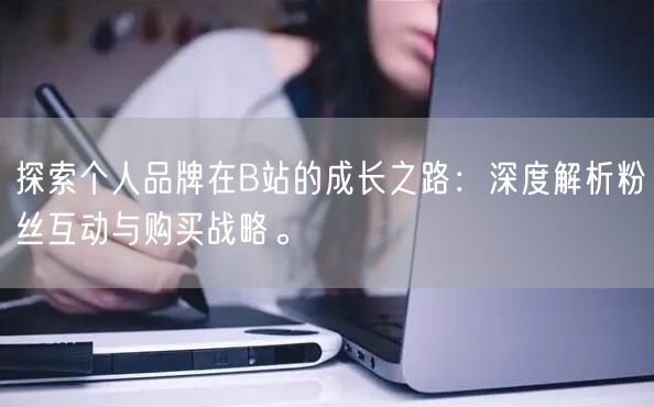 探索个人品牌在B站的成长之路：深度解析粉丝互动与购买战略。