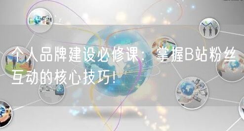 个人品牌建设必修课：掌握B站粉丝互动的核心技巧！