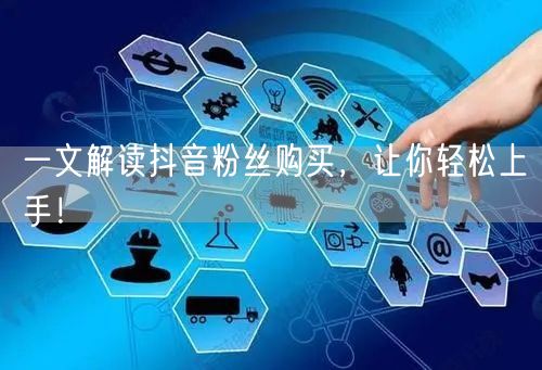 一文解读抖音粉丝购买，让你轻松上手！