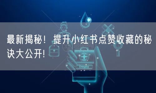 最新揭秘！提升小红书点赞收藏的秘诀大公开!