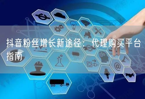 抖音粉丝增长新途径：代理购买平台指南