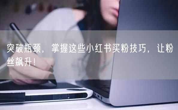 突破瓶颈，掌握这些小红书买粉技巧，让粉丝飙升！