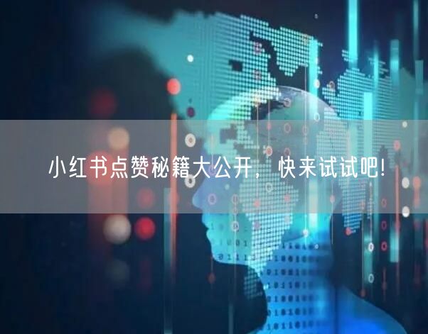 小红书点赞秘籍大公开，快来试试吧!