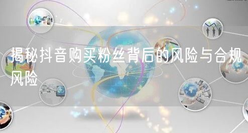 揭秘抖音购买粉丝背后的风险与合规风险