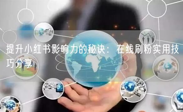 提升小红书影响力的秘诀：在线刷粉实用技巧分享