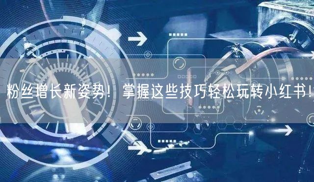 粉丝增长新姿势！掌握这些技巧轻松玩转小红书！