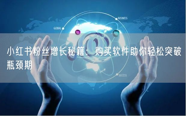 小红书粉丝增长秘籍：购买软件助你轻松突破瓶颈期